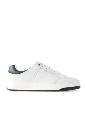 SAINT LAURENT - SL/61 Perforated Leather Sneakers - Men - White - EU 43