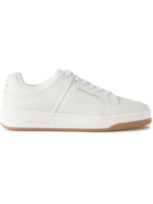 SAINT LAURENT - SL/61 Perforated Leather Sneakers - Men - White - EU 44