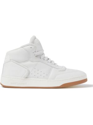 SAINT LAURENT - SL/80 Perforated Leather Sneakers - Men - White - EU 43